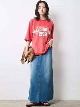 「Denim」｜nissen Smile Modelsさん（レディース・163cm）の春コーディネート