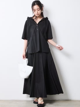 「SET UP」｜nissen Smile Modelsさん（レディース・163cm）の夏コーディネート
