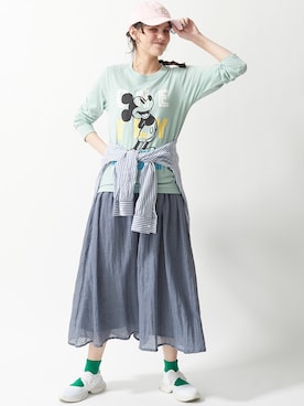 nissen Smile Modelsさん（レディース・167cm）の夏コーディネート