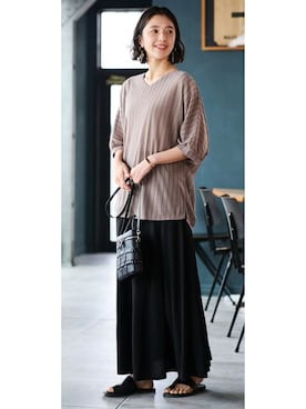 nissen Smile Modelsさん（レディース・167cm）の春コーディネート