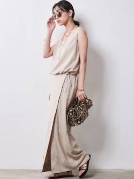 「Linen Mix」｜nissen Smile Modelsさん（レディース・163cm）の春コーディネート