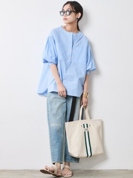 「Denim」｜nissen Smile Modelsさん（レディース・163cm）の春コーディネート