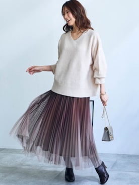 nissen Smile Modelsさん（レディース・163cm）の秋コーディネート