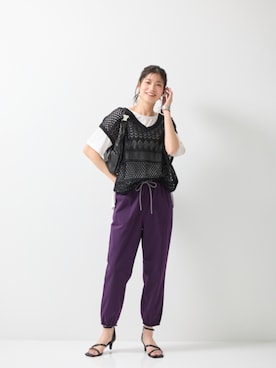 nissen Smile Modelsさん（レディース・168cm）の夏コーディネート