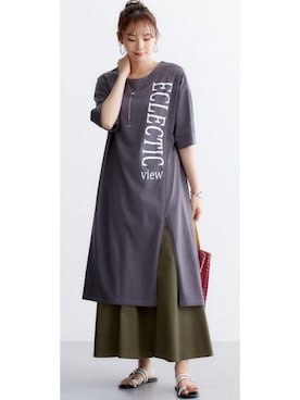 nissen Smile Modelsさん（レディース・166cm）の夏コーディネート