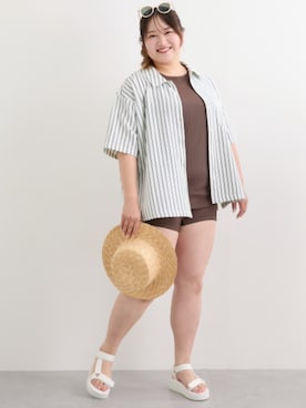 nissen Smile Modelsさん（レディース・160cm）の夏コーディネート