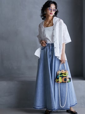 nissen Smile Modelsさん（レディース・163cm）の春コーディネート