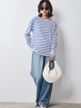 「Denim」｜nissen Smile Modelsさん（レディース・163cm）の夏コーディネート