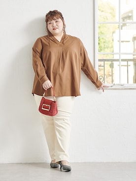 nissen Smile Modelsさん（レディース・158cm）の秋コーディネート