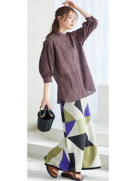 nissen Smile Modelsさん（レディース・166cm）の春コーディネート