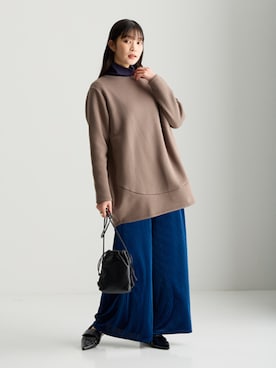 「アイテム（チュニック）」を使った、nissen Smile Modelsさん（レディース・166cm）の秋コーディネート