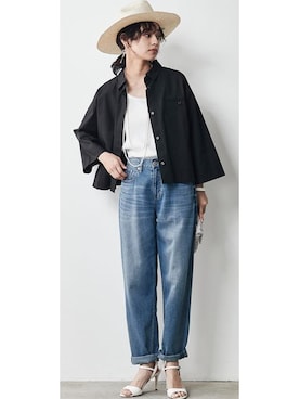 nissen Smile Modelsさん（レディース・167cm）の夏コーディネート