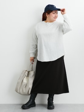 nissen Smile Modelsさん（レディース・155cm）の冬コーディネート