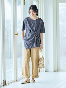 nissen Smile Modelsさん（レディース・166cm）の春コーディネート