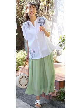 nissen Smile Modelsさん（レディース・162cm）の夏コーディネート