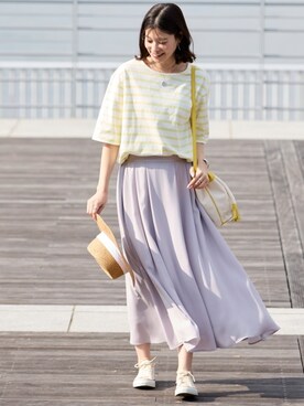 nissen Smile Modelsさん（レディース・168cm）の春コーディネート