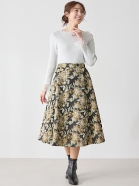 初期　ゴブラン花柄スカート ゴブラン花柄スカート＜大きいサイズ有＞【Hana服】 通販