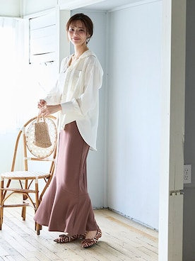 nissen Smile Modelsさん(レディース・165cm)の春コーディネート