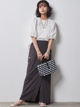 「Linen Mix」｜nissen Smile Modelsさん（レディース・163cm）の春コーディネート