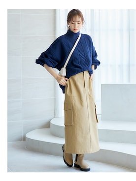 nissen Smile Modelsさん（レディース・166cm）の秋コーディネート