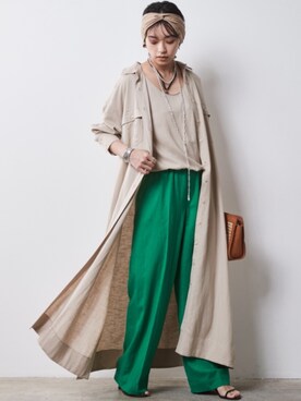 「Linen Mix」｜nissen Smile Modelsさん（レディース・163cm）の春コーディネート