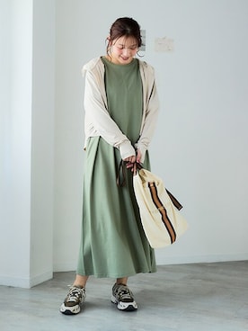 nissen Smile Modelsさん（レディース・160cm）の春コーディネート