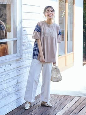 nissen Smile Modelsさん（レディース・164cm）の春コーディネート
