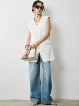 「Denim」｜nissen Smile Modelsさん（レディース・163cm）の春コーディネート