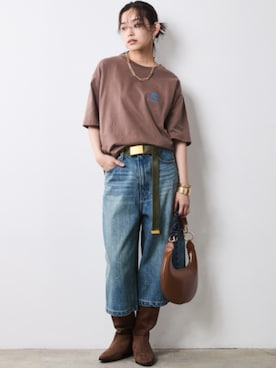 「Denim」｜nissen Smile Modelsさん（レディース・163cm）の夏コーディネート