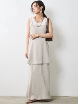 「Layered」｜nissen Smile Modelsさん（レディース・163cm）の春コーディネート