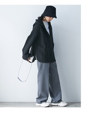 「CHIC STYLE」｜「アイテム（チュニック）」を使った、nissen Smile Modelsさん（レディース・163cm）の秋コーディネート