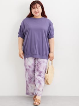 「ぽっちゃり」｜nissen Smile Modelsさん（レディース・155cm）の夏コーディネート