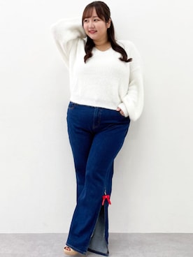 nissen Smile Modelsさん(レディース・158cm)の冬コーディネート