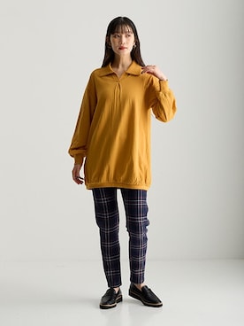 「アイテム（チュニック）」を使った、nissen Smile Modelsさん（レディース・166cm）の秋コーディネート