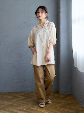 nissen Smile Modelsさん（レディース・160cm）の春コーディネート