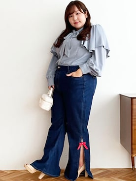 nissen Smile Modelsさん（レディース・158cm）の冬コーディネート