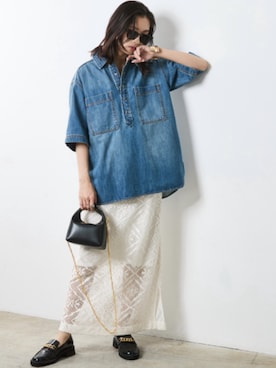 「CHIC STYLE」｜「アイテム（ワンピース/ドレス）」を使った、nissen Smile Modelsさん（レディース・163cm）の春コーディネート