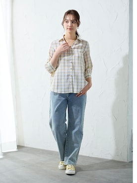 nissen Smile Modelsさん（レディース・163cm）の春コーディネート