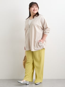 「nissen（ニッセン）のアイテム（ジャケット/アウター）」を使った、nissen Smile Modelsさん（レディース・160cm）の春コーディネート