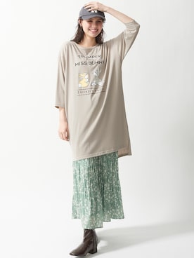 nissen Smile Modelsさん（レディース・167cm）の夏コーディネート