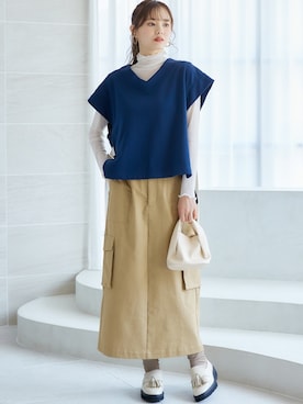 nissen Smile Modelsさん（レディース・166cm）の夏コーディネート