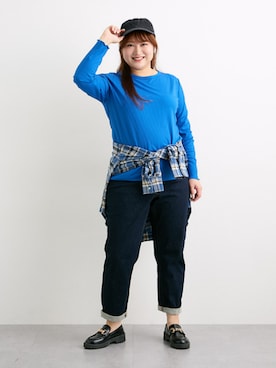 「nissen（ニッセン）のアイテム」を使った、nissen Smile Modelsさん（レディース・160cm）の秋コーディネート