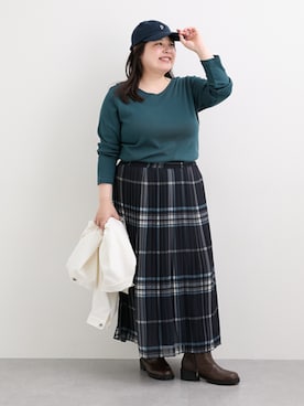 nissen Smile Modelsさん（レディース・158cm）の秋コーディネート