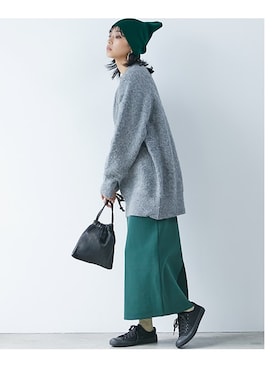 「CHIC STYLE」｜「アイテム（チュニック）」を使った、nissen Smile Modelsさん（レディース・163cm）の秋コーディネート