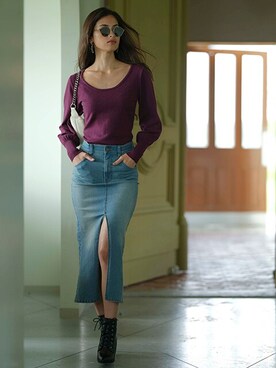 nissen Smile Modelsさん（レディース・168cm）の冬コーディネート