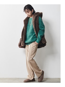 「CHIC STYLE」｜「アイテム（チュニック）」を使った、nissen Smile Modelsさん（レディース・163cm）の秋コーディネート
