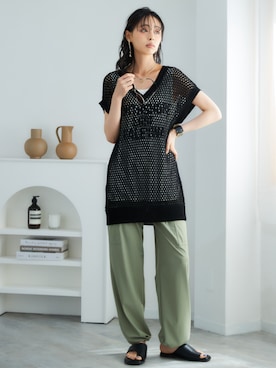 nissen Smile Modelsさん（レディース・165cm）の夏コーディネート