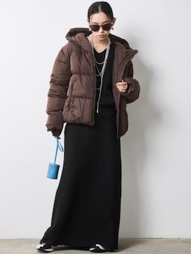 「CHIC STYLE（シックスタイル）のアイテム（ブルゾン）」を使った、nissen Smile Modelsさん（レディース・163cm）の秋コーディネート