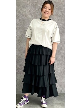nissen Smile Modelsさん（レディース・172cm）の春コーディネート