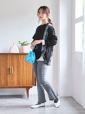 nissen Smile Modelsさん（レディース・160cm）の冬コーディネート